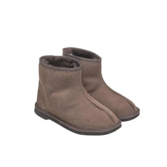 Ankle UGG boots unisex Chocolate Color made in Australia from premium Australian double-face sheepskin, timeless short ankle UGG design for men and women, water-resistant, lightweight EVA sole, warm and cozy indoor and outdoor UGG boots