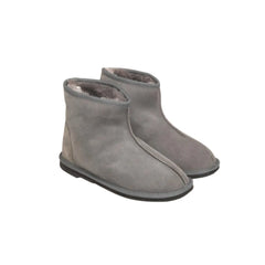 Ankle UGG boots unisex Grey Color made in Australia from premium Australian double-face sheepskin, timeless short ankle UGG design for men and women, water-resistant, lightweight EVA sole, warm and cozy indoor and outdoor UGG boots