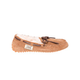 Classic UGG moccasins Chestnut Color made in Australia from premium Australian double-face sheepskin with tie-up leather laces, stylish short fashion UGG boots for men and women, water-resistant, warm and cozy with durable EVA rubber sole for indoor and outdoor wear