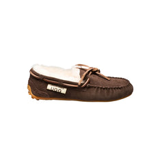 Classic UGG moccasins Chocolate Color made in Australia from premium Australian double-face sheepskin with tie-up leather laces, stylish short fashion UGG boots for men and women, water-resistant, warm and cozy with durable EVA rubber sole for indoor and outdoor wear