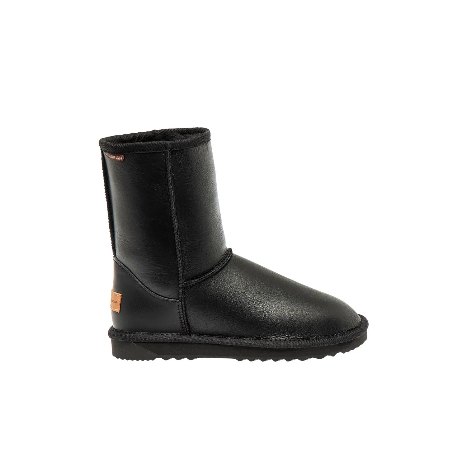 Napa Short UGG Boots Black Color made in Australia from 100% genuine Australian sheepskin, unisex sheepskin UGG boots with Napa finish and army print design, durable warm and cozy UGG footwear for men and women, premium Australian quality UGGs for everyday wear