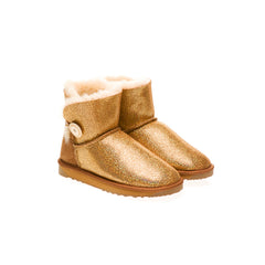 Single Button Shimmer Mini Ugg Boots | UGGLIFE