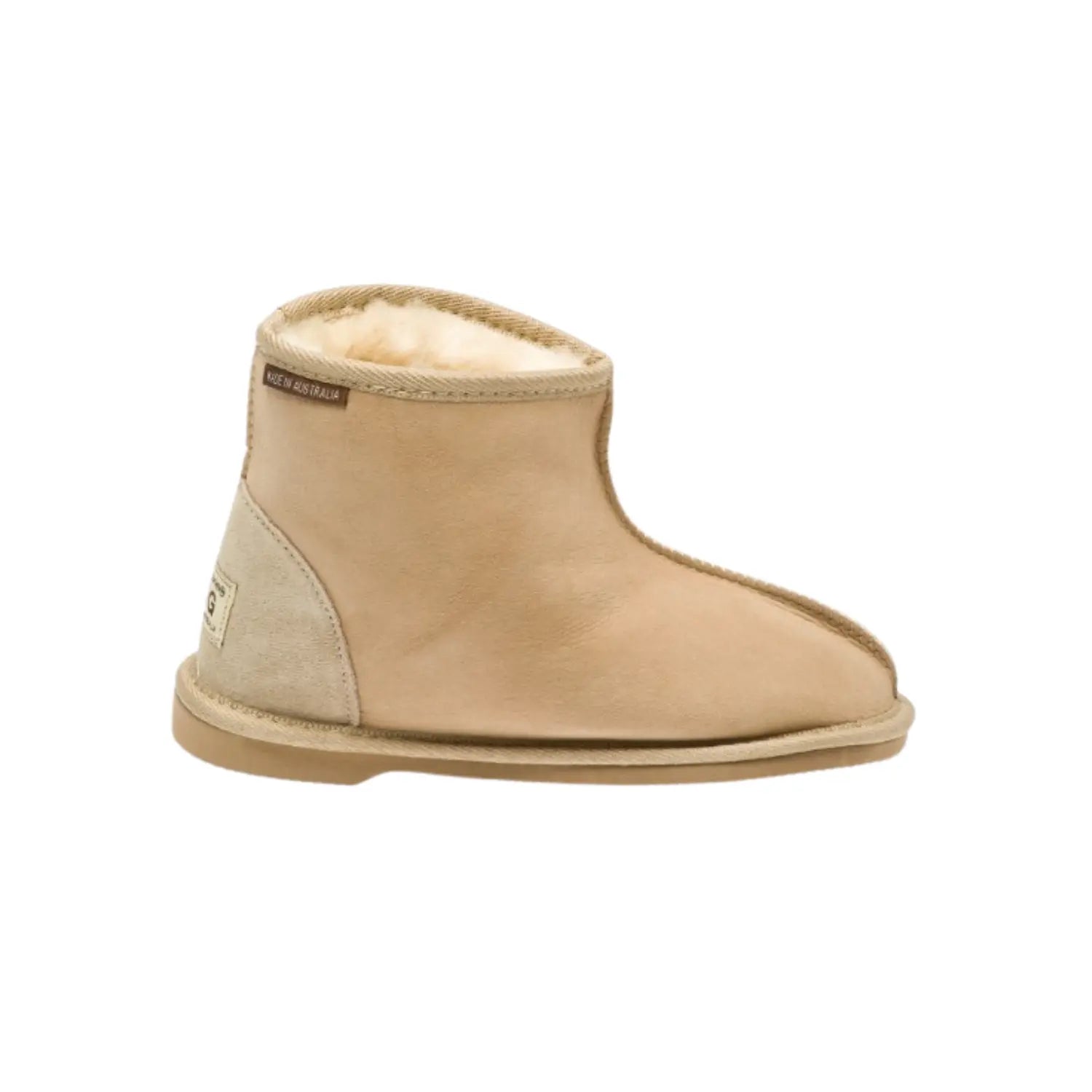 Ankle UGG boots unisex Natural Color made in Australia from premium Australian double-face sheepskin, timeless short ankle UGG design for men and women, water-resistant, lightweight EVA sole, warm and cozy indoor and outdoor UGG boots