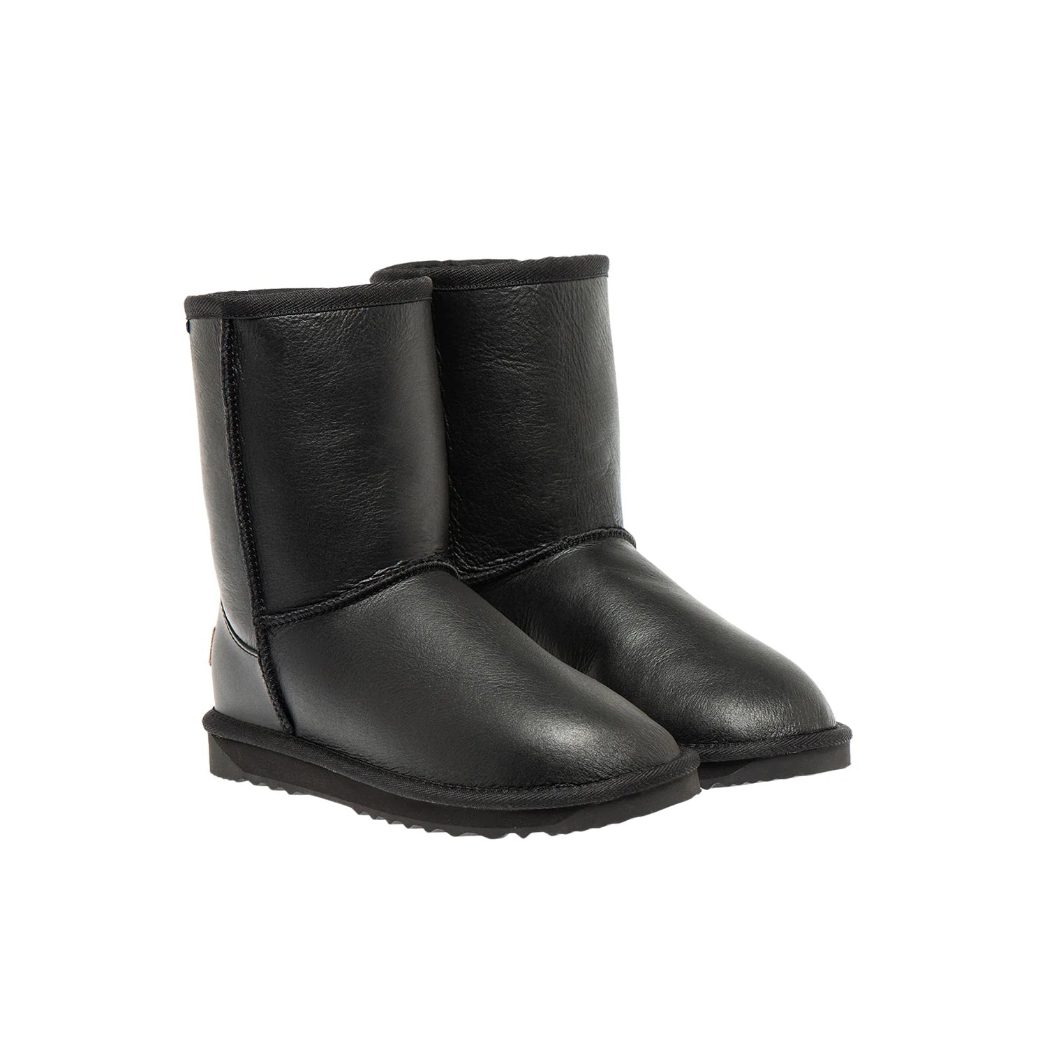 Napa Short UGG Boots Black Color made in Australia from 100% genuine Australian sheepskin, unisex sheepskin UGG boots with Napa finish and army print design, durable warm and cozy UGG footwear for men and women, premium Australian quality UGGs for everyday wear