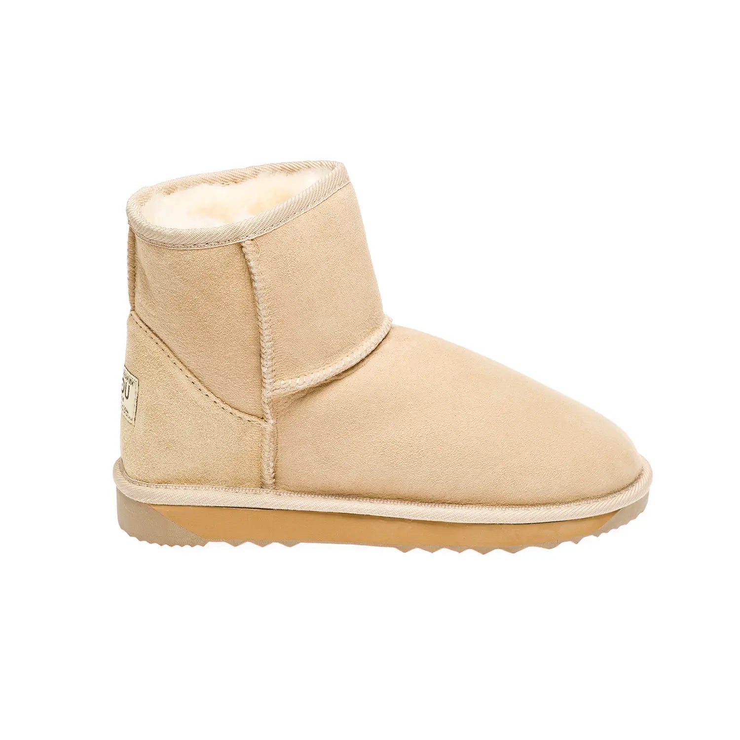 Premium Quality Unisex UGG Mini boots Natural/Sand Color made in Australia from Australian double-face sheepskin, classic timeless mini UGG boots for men and women, weather-resistant, warm and cozy with durable sole for indoor and outdoor wear