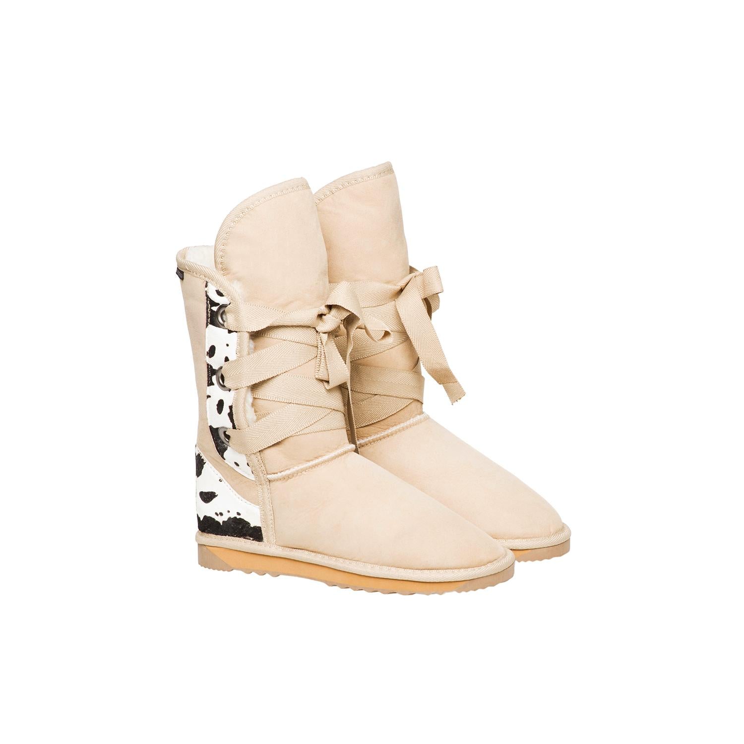 Short Roxy Nomad Ugg Boots Cow Print Heel | UGGLIFE