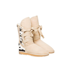 Short Roxy Nomad Ugg Boots Cow Print Heel | UGGLIFE
